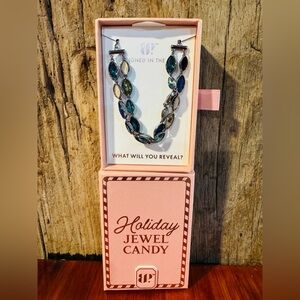 Jewel Candy Bracelet BR65019 Sleek & Sassy blueberry truffle on Hematite.